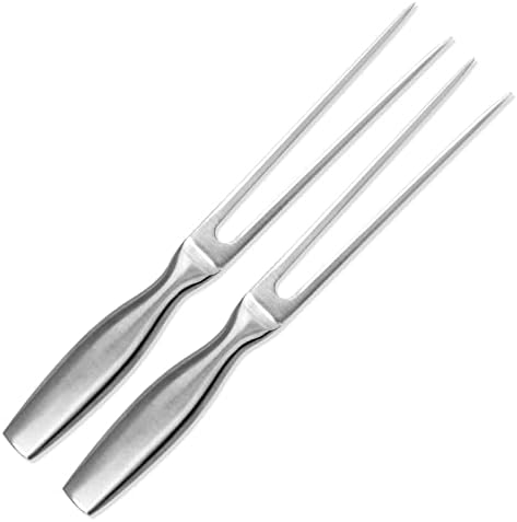  Carving Fork, Stainless Steel Meat Fork, Chef Pro Stainless Steel BBQ Fork 10.5 Inch, Long Metal Chef Kitchen Forks For Barbecue, Serving, Cooking, Grilling, Roasting