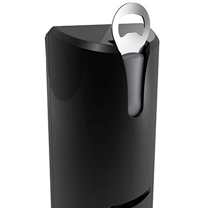 Black & Decker EasyCut Extra-Tall Can Opener With Knife Sharpener And Bottle Opener, Black, EC500B-T