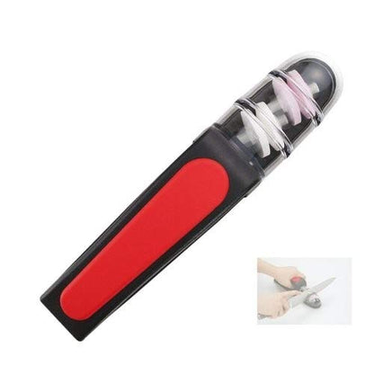Global MinoSharp Ceramic Wheel Water Sharpener Plus, Black/Red