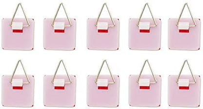 1.25 Inch Invisible Adhesive Plate Hanger Set Vertical Plate Holders For The Wall (10 Pack)