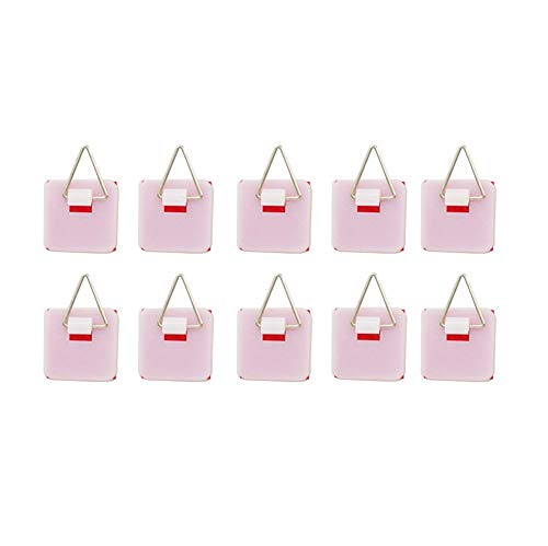  1.25 Inch Invisible Adhesive Plate Hanger Set Vertical Plate Holders For The Wall (10 Pack)