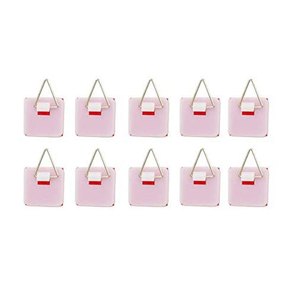  1.25 Inch Invisible Adhesive Plate Hanger Set Vertical Plate Holders For The Wall (10 Pack)