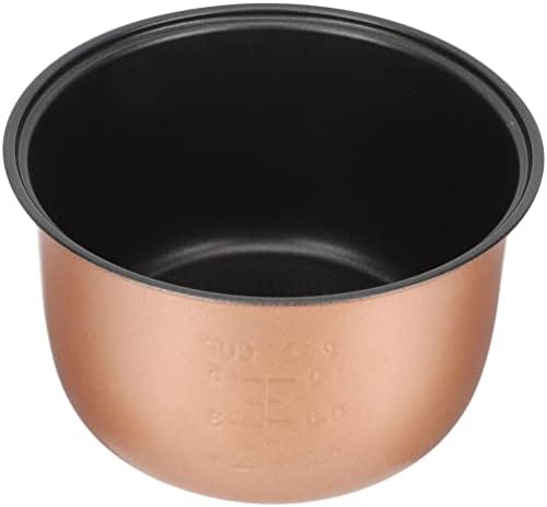  Stainless Steel Cookware Non- Stick Ricer Cooker Pot 3L Household Rice Cooker Inner Pot, Aluminum Alloy Non- Stick Rice Cooker Pot, Rose Gold Stainless Steel Cooking Utensils Pressure Cooker