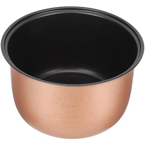  Stainless Steel Cookware Non- Stick Ricer Cooker Pot 3L Household Rice Cooker Inner Pot, Aluminum Alloy Non- Stick Rice Cooker Pot, Rose Gold Stainless Steel Cooking Utensils Pressure Cooker