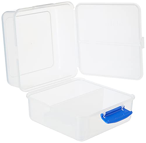 Sistema Lunch Collection Lunch Cube, 47.3 Oz./1.4 L, Clear/Blue