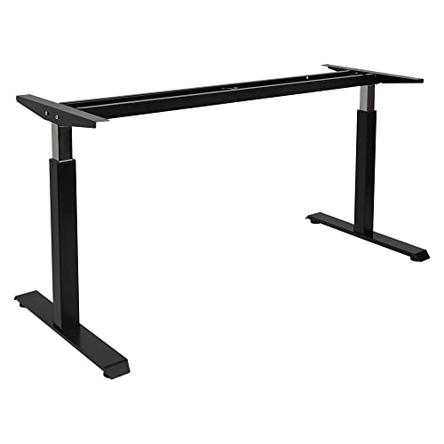  Alera ALEHTPN1B AdaptivErgo 26.18 In. 39.57 In. Pneumatic Height-Adjustable Table Base - Black