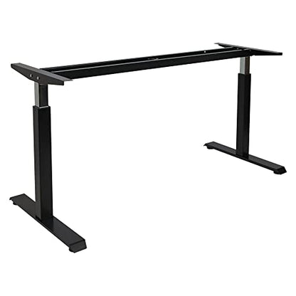  Alera ALEHTPN1B AdaptivErgo 26.18 In. 39.57 In. Pneumatic Height-Adjustable Table Base - Black
