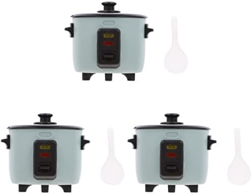  Kisangel Mini Brands Play Food Miniature Rice Cooker Rice Cooker Simulation Rice Cooker Mini Rice Cooker Model Appliance Kitchen Mini Brands Play Food