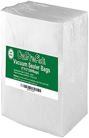  200 Pint 6" X 10" Vacuum Sealer Bags With BPA Free And Heavy Duty, Vacuum Seal Food Sealer Bags,Great For Food Storage Vaccume Sealer PreCut Bag