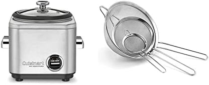 Cuisinart CRC-400 4 Cup Rice Cooker, Stainless Steel Exterior