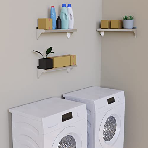  6" X 24" Stainless Steel Wall Shelf | Metal Shelving | Garage, Laundry, Storage, Utility Room | Restaurant, Commercial Kitchen | NSF