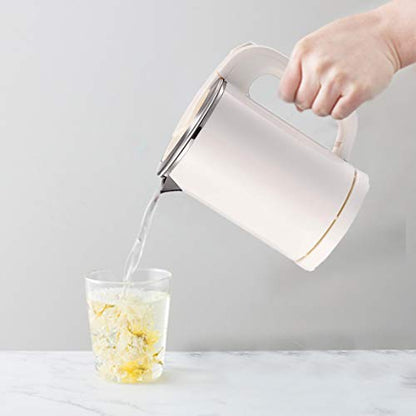  0.5L Portable Travel Electric Kettle Suitable For Traveling Cooking, Boiling (White)
