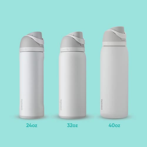  FreeSip Insulated Stainless Steel Water Bottle With Straw For Sports And Travel, BPA-Free, 32-oz, Tide Me Over