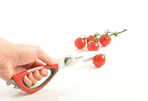  Multi-Function Kitchen Scissors, Red/Gray