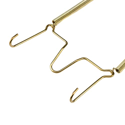  Faotup 6PCS Gold Metal Spring Plate Wall Hangers,Plate Hangers For The Wall 5 Inch,Dish Display Holder Wall,Dish Wall Hanger,Dish Hangers For Display,Suitable For 15-16 CM,5.39×8.87×0.51inches