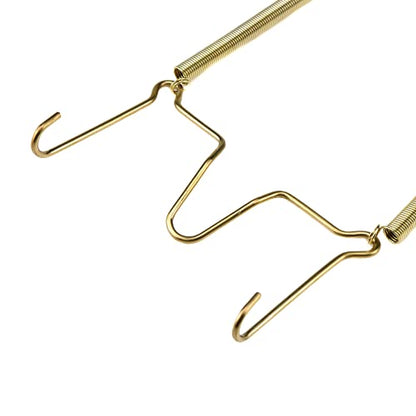  Faotup 6PCS Gold Metal Spring Plate Wall Hangers,Plate Hangers For The Wall 5 Inch,Dish Display Holder Wall,Dish Wall Hanger,Dish Hangers For Display,Suitable For 15-16 CM,5.39×8.87×0.51inches