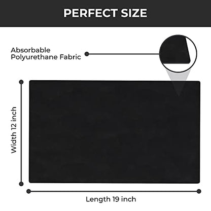  Offee Mat Rubber Backed Absorbent Hide Stain Dish Drying Mat/Dish Mat For Coffee Bar Accessories Fit Under Coffee Pot Espresso And Protect Kitchen Counter From Coffee Machine Mess