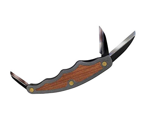 Lexcut Tri-Jack Pro, With Roughing Knife, Detail Knife And Mini-Cutting Knife, Aluminum And Cherry Inlay Pistol Grip, (JKN95)