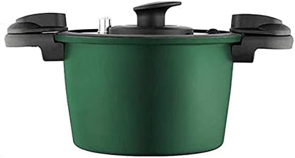  Non-stick Soup Pot, Stew Pot, Household Soup Pot, Induction Cooker Gas Stove General Gas, Multi-Function Micro-Pressure Cooker Large Capacity (Color : Green)