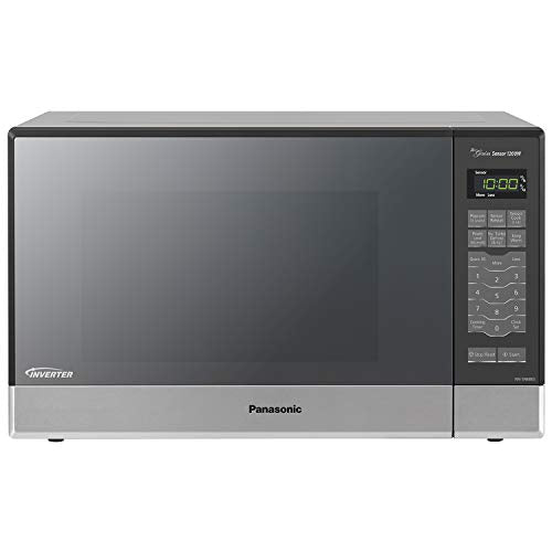 Panasonic FlashXpress Compact Toaster Oven - 4 Slice & Microwave Oven NN-SN686S Stainless Steel Countertop/Built-In With Inverter Technology And Genius Sensor, 1.2 Cubic Foot, 1200W