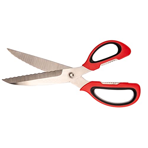  Itchen Scissors Wave Blade – Multipurpose Heavy Duty Shears – Ultra Sharp Premium Stainless Steel Utility Scissors