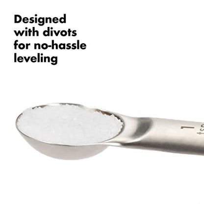 OXO Good Grips 4 Piece Stainless Steel Measuring Spoons With Magnetic Snaps