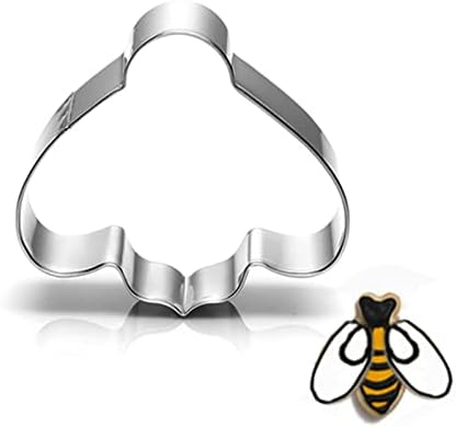  Ee Cookie Cutters Set-3 Inches-7 Piece-Bee, Beehive, Flower, Honeycomb And Honey Jar Stainless Steel Cookie Biscuit Cookie Cutters Molds For Honey Bee Party Decoration Favor