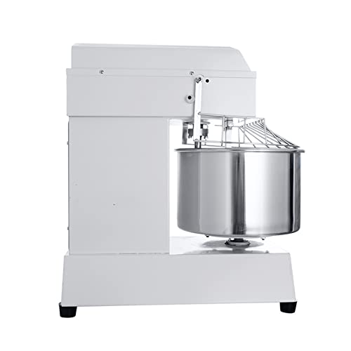  Commercial Food Mixer 21QT Commercial Food Stand Mixer Dough Kneading MachineDouble -speed Double-acting 304 Stainless Steel 1.5KW 120V