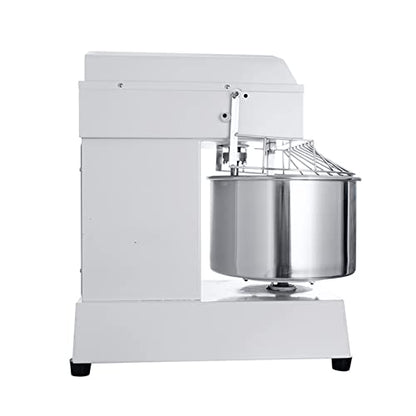  Commercial Food Mixer 21QT Commercial Food Stand Mixer Dough Kneading MachineDouble -speed Double-acting 304 Stainless Steel 1.5KW 120V