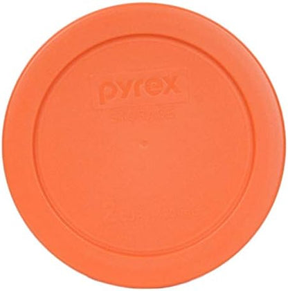 Pyrex 7200-PC 2-Cup Lawn Green Plastic Food Storage Lid, Made In USA - 2 Pack