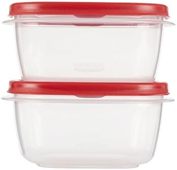Rubbermaid Easy Find Lids Food Storage Container, 2.5 Gallon, Racer Red