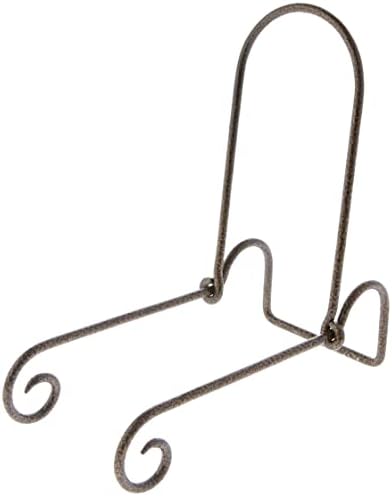  Adjustable Black Wrought Iron Bowl Or Deep Platter Stand, 10" H X 5" W X 8.75" D, Pack Of 3