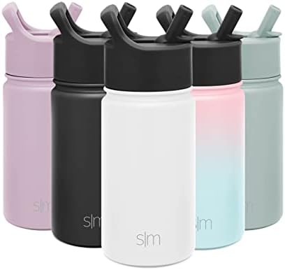  Water Bottle With Straw Lid Vacuum Insulated Stainless Steel Metal Thermos Bottles | Reusable Leak Proof BPA-Free Flask For Gym, Travel, Sports | Summit Collection | 32oz, Light Pink