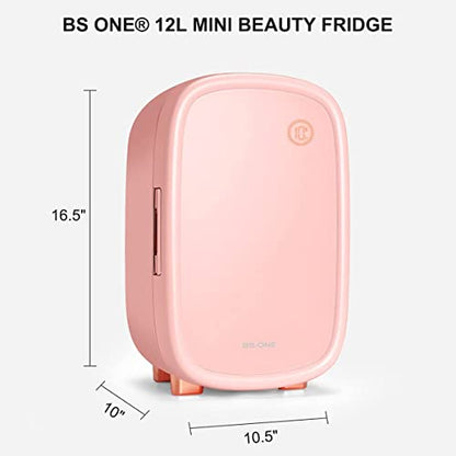  Kincare Fridge 12 Liter, 10°C/50°F + Intelligent Constant Temperature Control Mini Fridge For Makeup Storage, Professional Beauty Fridge For Skin Care