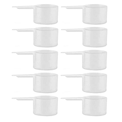  43cc / 3-Tablespoon Scoops (10-Pack); Bulk Measures For Protein Powder, Coffee, Spices And Dry Goods