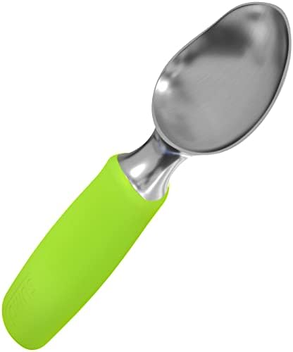  Ice Cream Scoop Stainless Steel - Dishwasher Safe, Ice Cream Scooper With Comfortable Handle (Black)