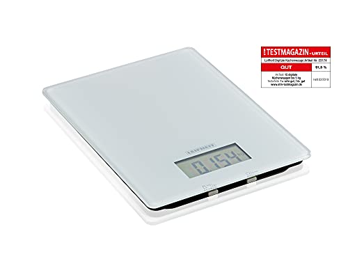 Leifheit Digital Baking Scale, Kitchen Scale, Letter Scale, Compact, Weight-Bearing 5kg, 3174
