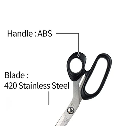  Korean Heavy Duty Kitchen Shears, Multipurpose Durable Scissors For Cutting Ribs, Pork, And Beef With Serrated Blade, Dishwasher Safe