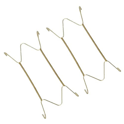  4pcs Invisible Wall Hanging Plate Hook Hanger Dish Display Holder W Shape