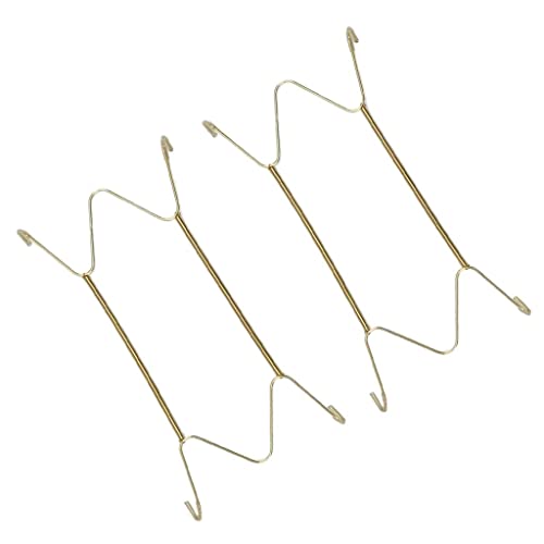  4pcs Invisible Wall Hanging Plate Hook Hanger Dish Display Holder W Shape