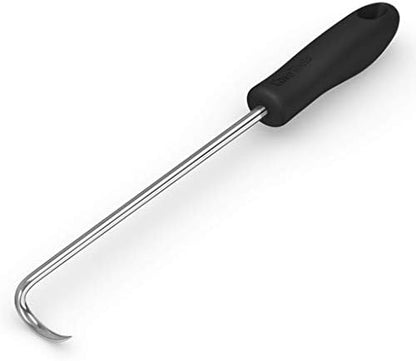  Food Flipper And Meat Hook For Grilling, Flipping, And Turning Vegetables And Meats BBQ Grill And Smoker Accessories, Right-Handed, 17 In