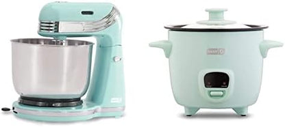 Dash Ash Stand Mixer (Electric Everyday Use): 6 Speed & Quest Countertop Blender 1.5L With Stainless Steel Blades For Coffee Drinks, Deserts, Frozen Cocktails, Purées, Shakes, Soups - Aqua