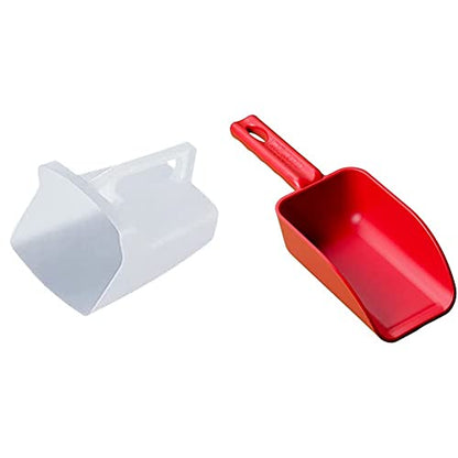Rubbermaid Commercial Products Food Service Utility Scoop, 64-Ounce, White, For Ice/Bar And Ingredient Use In Restaurant/Kitchen