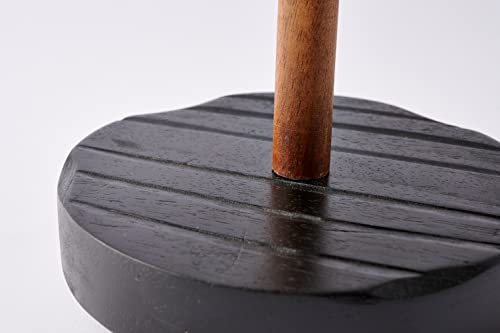  Aper Towel Holder, Black, 15 1/4" X 5 1/2" Dia
