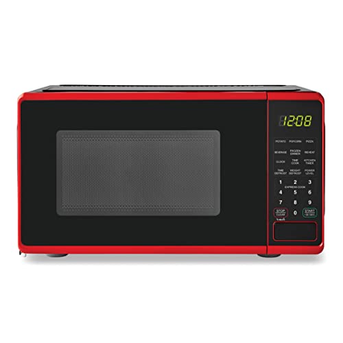  0.7 Cu. Ft. Countertop Microwave Oven, 700 Watts, Red