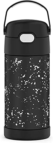 Thermos FUNTAINER 12 Ounce Stainless Steel Vacuum Insulated Kids Straw Bottle, Space