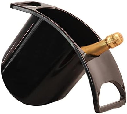  Oolin Curve Ice Bucket For Wine Champagne Beer Beverages Evenly Chills Drinks 2 Quarts