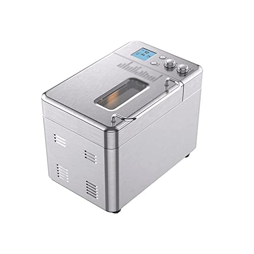  Mbj Bread Machine Stainless Steel Automatic Bread Maker Programmable Bread Maker With 3 Bread Size Fruit Nut Dispenser