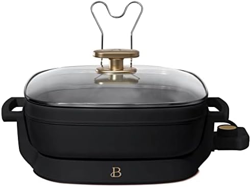  5-in-1 Electric Expandable Skillet, White Icing By Drew Barrymore, Up To 7 QT