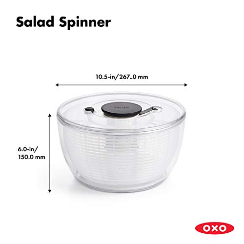  OXO Good Grips Salad Spinner & Salad Dressing Shaker Clear